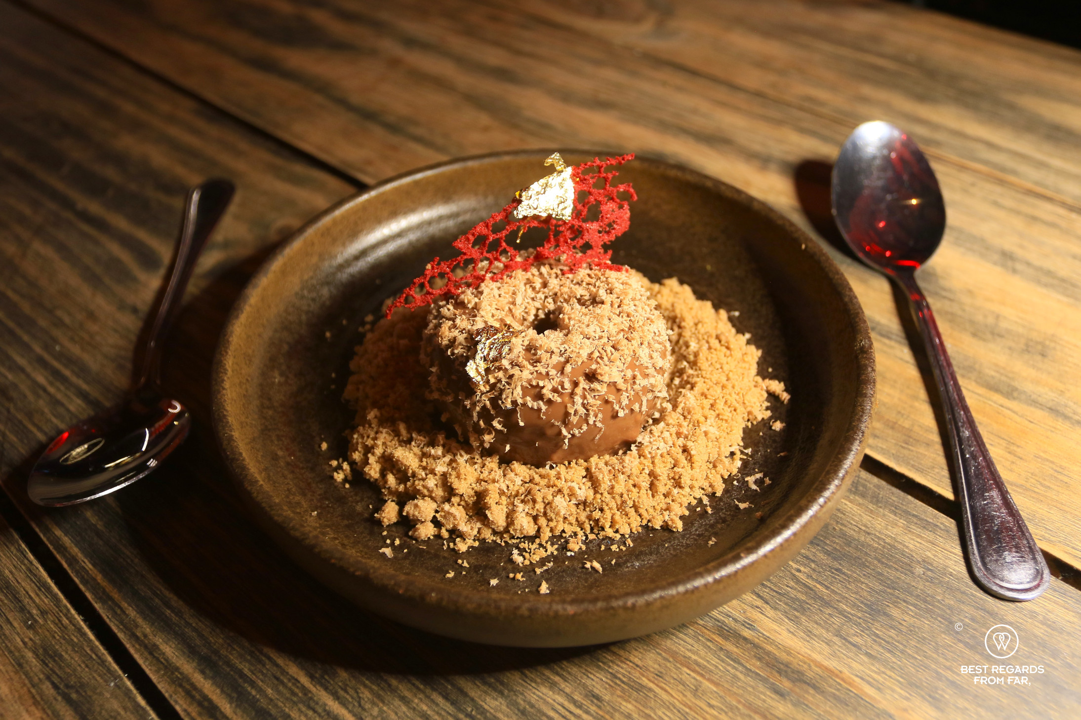 The espresso mousse dessert at B&L in Cape Town.