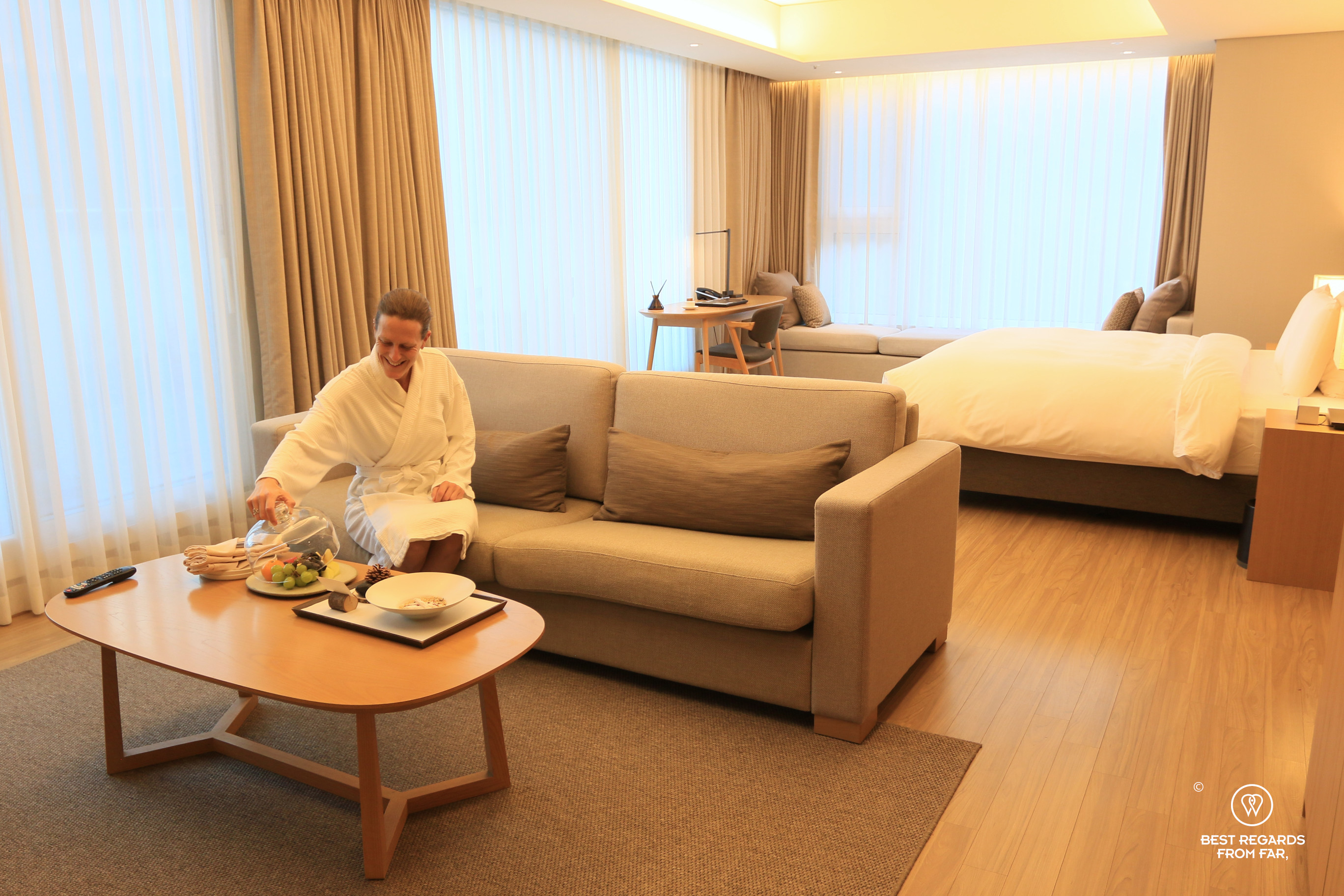 Suite at the Park Roche Wellness Hotel in South Korea.