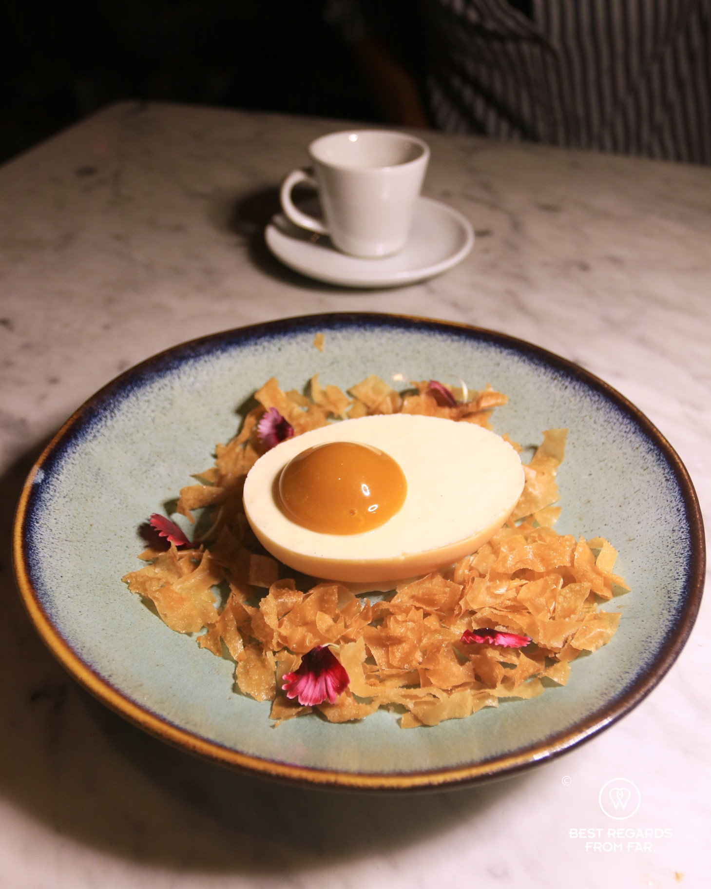 The Scala egg dessert in Cape Town.
