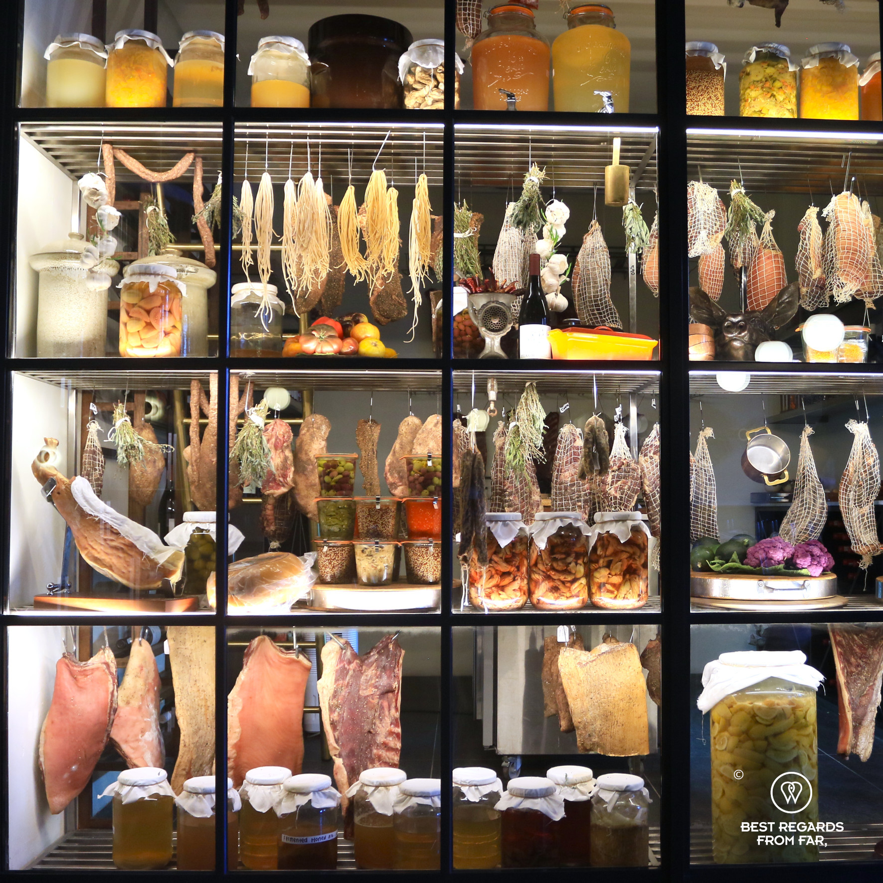 The cold room at the Merchant restaurant in Cape Town.