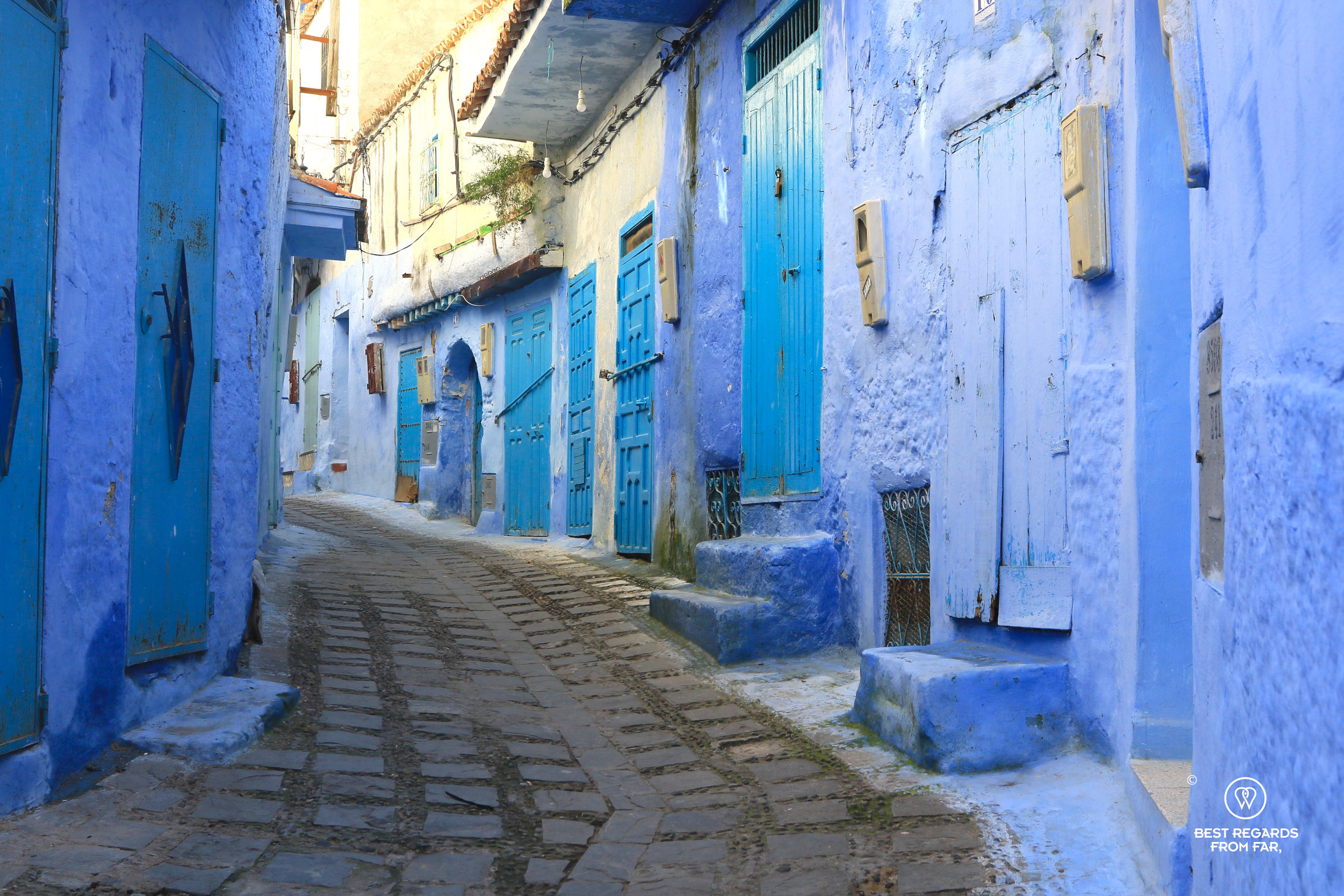 Blue streets and blue doors of Chefchaouen.