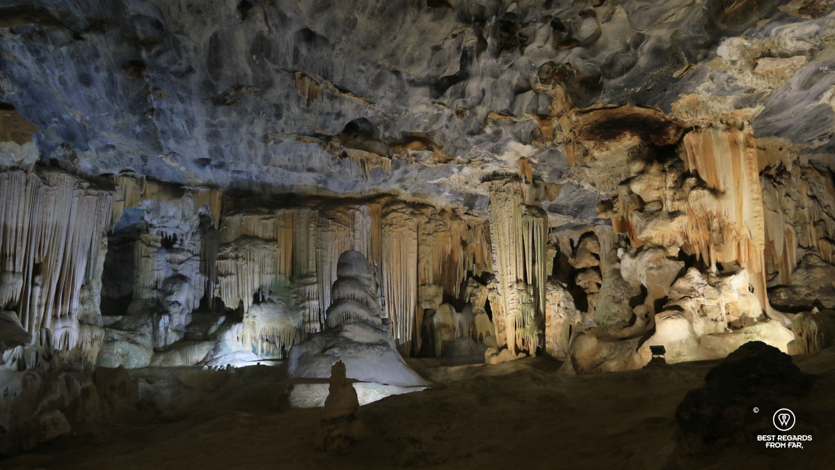 Inside the Cango Caves in South Africa.
