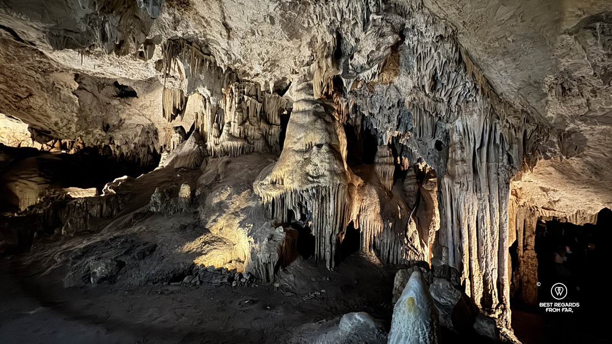 Inside the Cave of Nerja in Andalusia.
