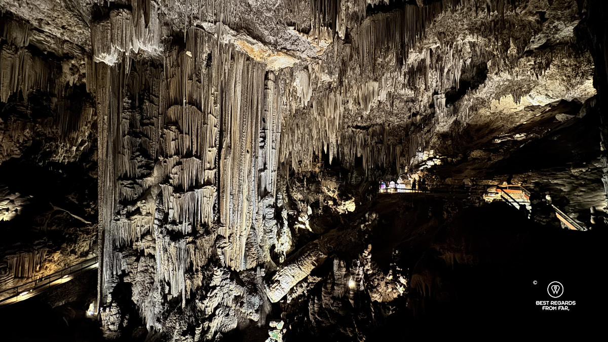 Inside the Cave of Nerja in Andalusia.