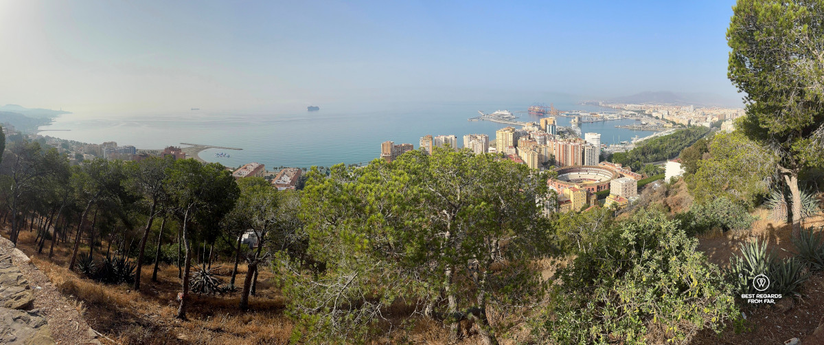 The view on Malaga from the fortress.