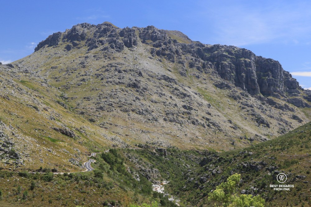 The dramatic Bain's Kloof Pass in South Africa.