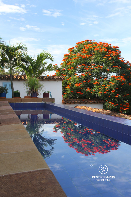 The pool at Casa Yahri in Barichara.