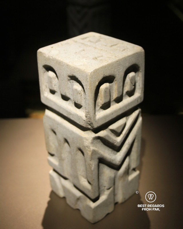 Model of the Cosmos by the Valvidia culture in Casa del Alabado Pre-Columbian Art Museum.