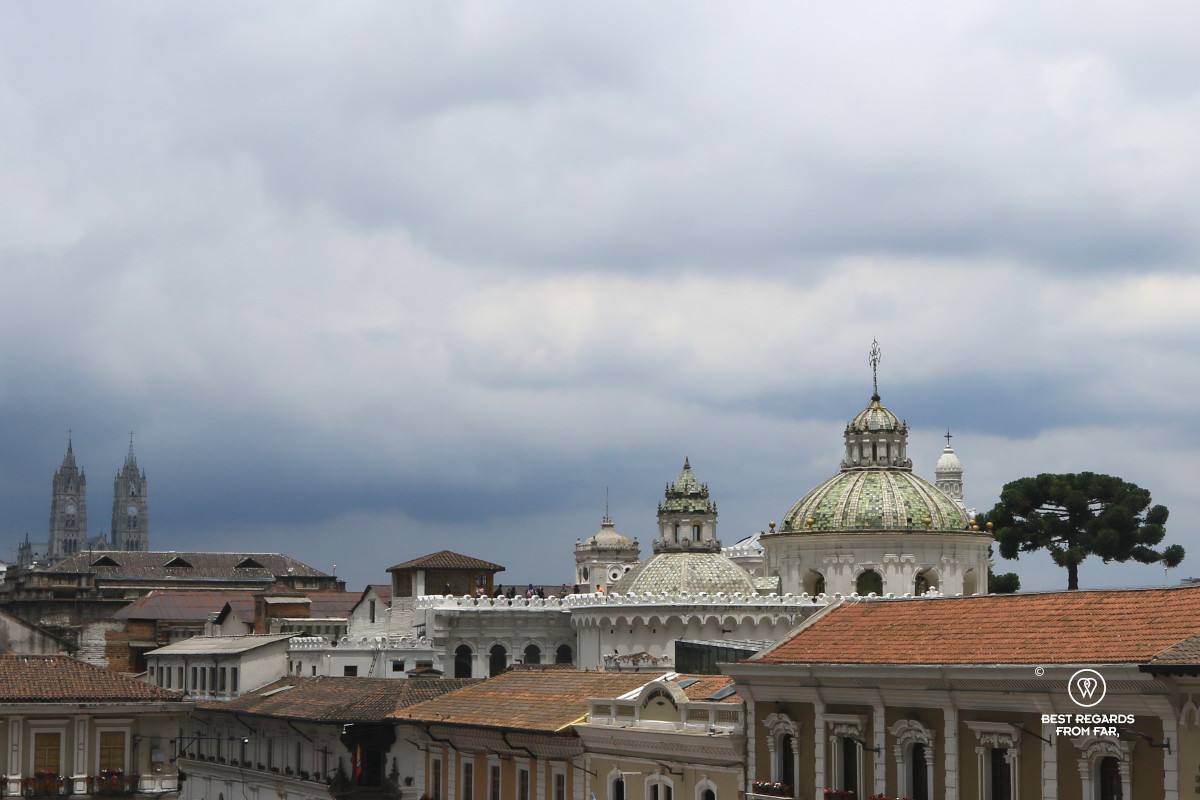 The Church of the Society of Jesus in Quito.