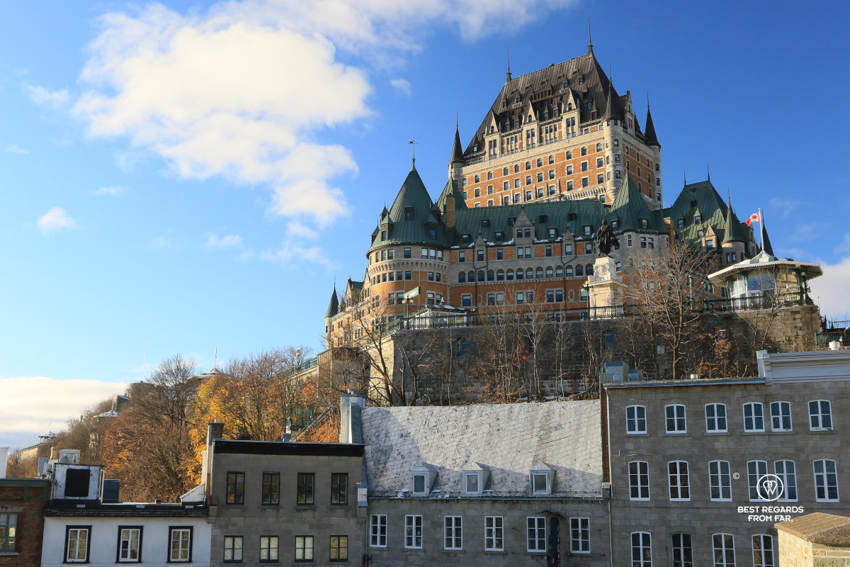 Frontenac castle in Quebec City.
