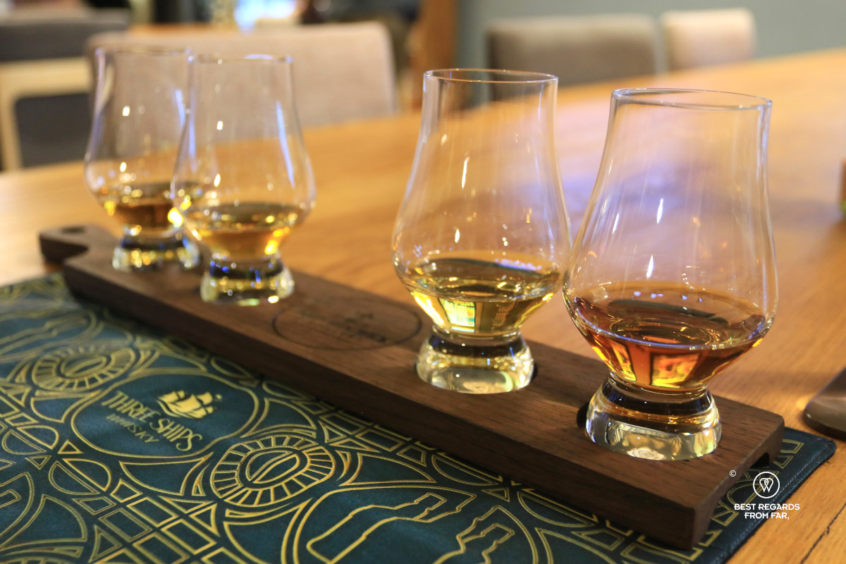 Whisky tasting at the James Sedgwick Distillery.