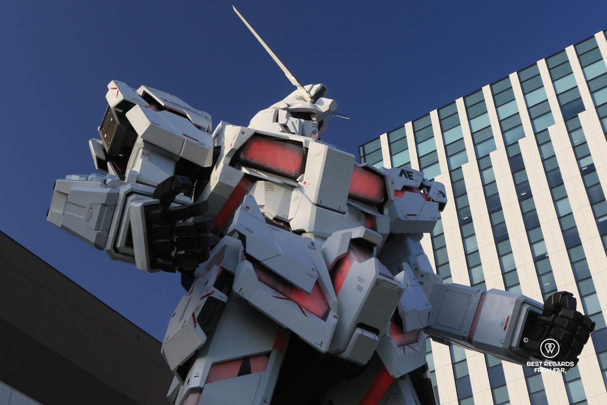 The Unicorn Gundam (RX-0) robot in Odaiba in Tokyo.