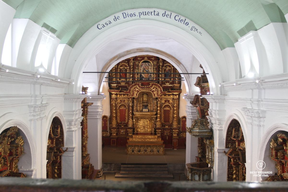 Church in the Quito City Museum.