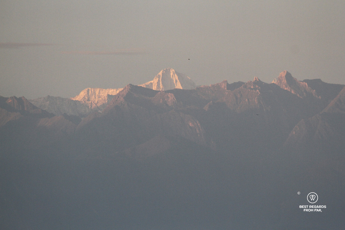 Snow-capped peaks of the Sierra Nevada de Santa Marta in Colombia.