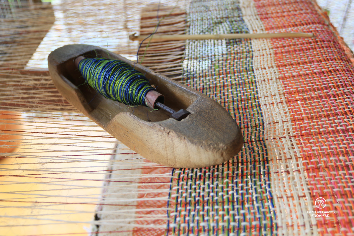 Weaving workshop in Barichara.