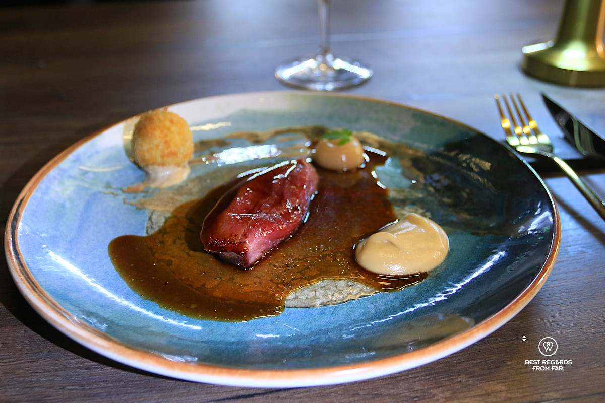 Duck dish at The Wiggle Room, Cape Town.