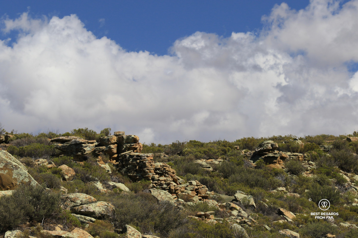 Ruins of an English Anglo-Boer War fort in the Karoo.