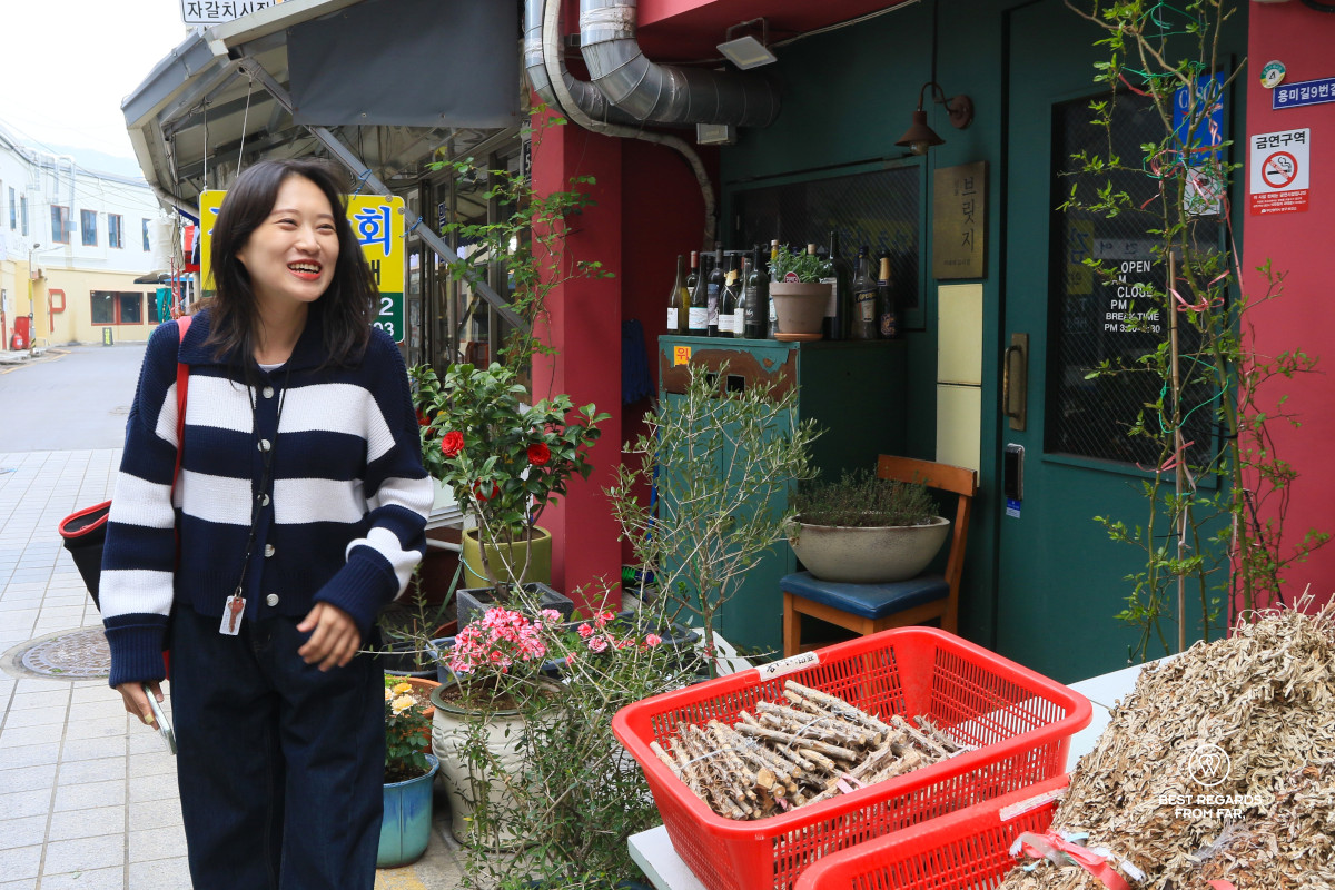 Busan market tour with Jiyou, South Korea.