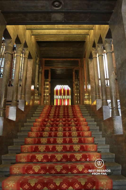 The very Catalan staircase of Palau Güell.