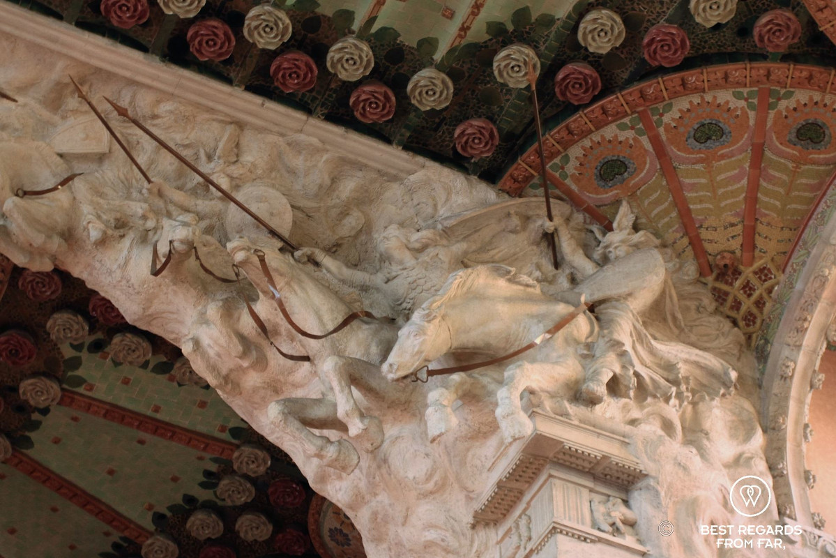 The Valkiries of Wagner riding into the Palau de la Musica Catalana.