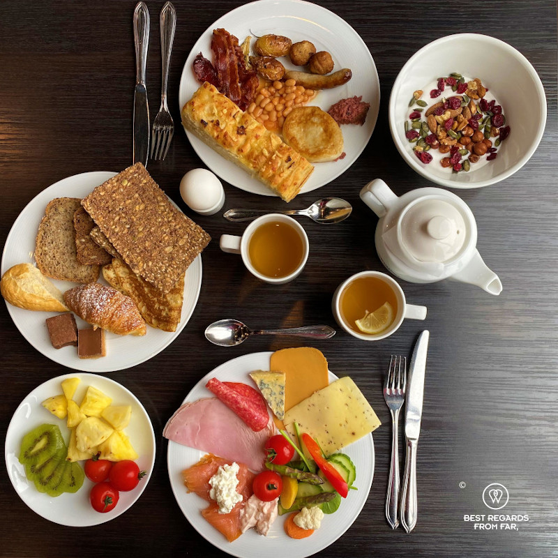 The award-winning breakfast at the Scandic Ishavshotel in Tromso.