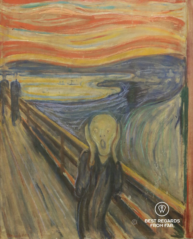 The scream by Edvard Munch at the National Gallery in Oslo, Norway.