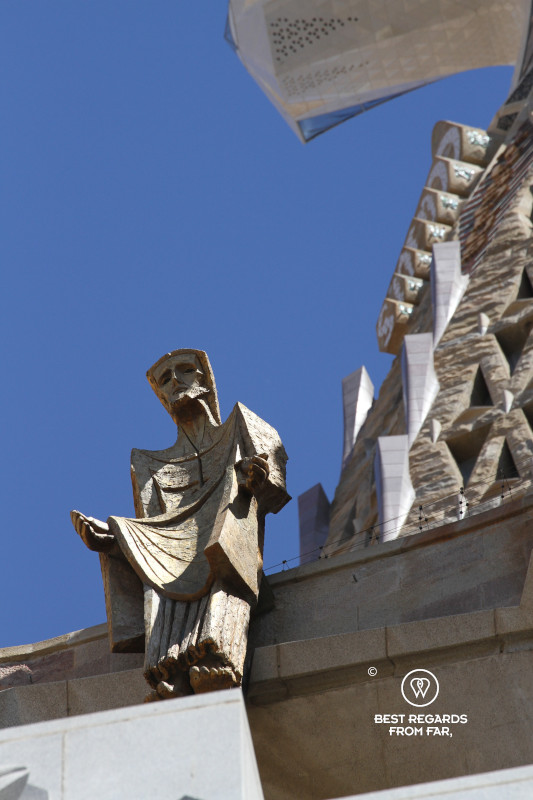 Detail of La Sagrada Familia, Barcelona.