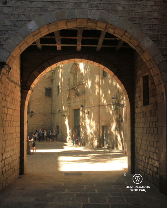 The Plaza San Felipe Neri in Barcelona.