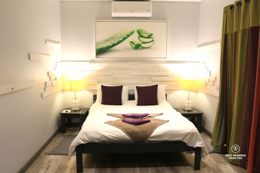 A room of Villa Violet Hotel in Windhoek, Namibia.